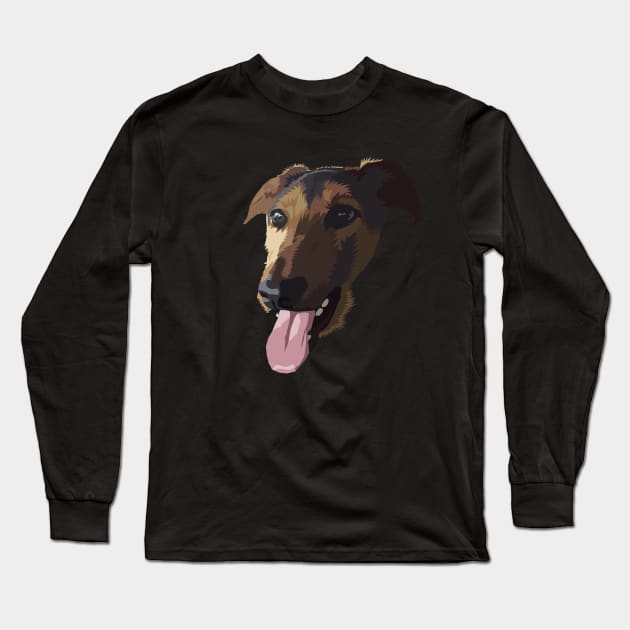 German shepherd Long Sleeve T-Shirt by vectormutt